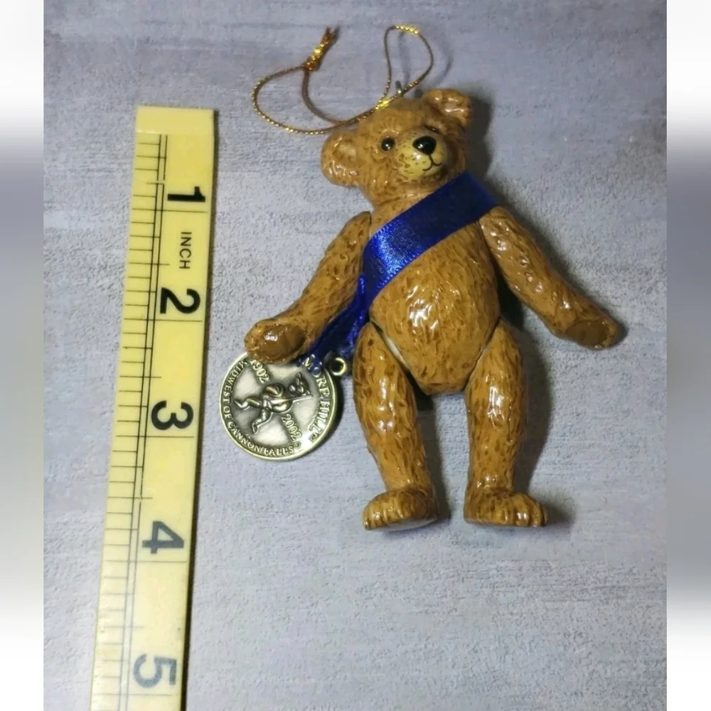 Vtg Sagamore Hill Posable Bear Ornament 100th Anniversary Midwest Of CannonFalls